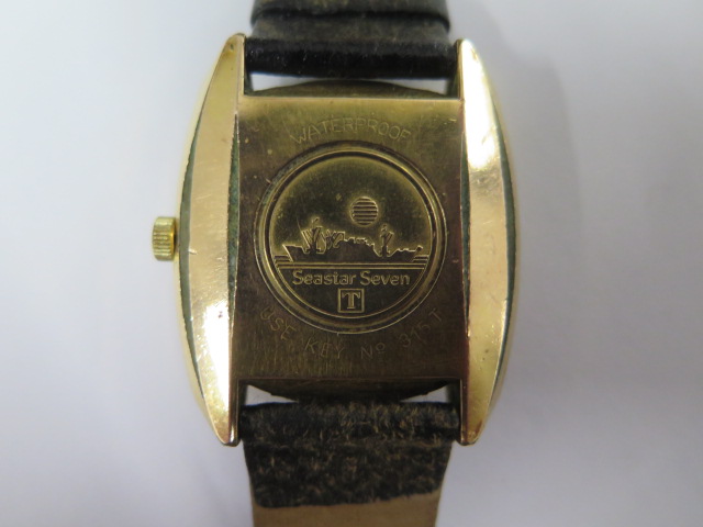 A Tissot Visodate automatic Seastar Seven gold plated wristwatch - 34mm case - dial good, running, - Image 2 of 3