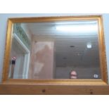 A modern gilt mirror - 103cm x 72cm - in good condition