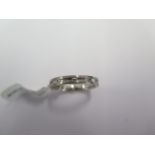 A Palladium diamond set wedding band size M - approx weight 2.5 grams - ex jewellers stock - as