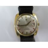 A Tissot Visodate automatic Seastar Seven gold plated wristwatch - 34mm case - dial good, running,