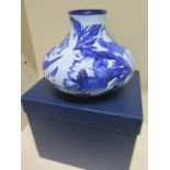 A Moorcroft vase - Height 16cm - good condition with box