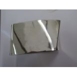 A wide square silver bangle - approx weight 72 grams - ex jewellers stock - as new condition -