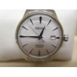 A Seiko Presage cocktail automatic stainless steel gents bracelet wristwatch SRPC97J1 - in good