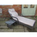 A new Maze Rattan Florida sun lounger with a drinks table - cheapest internet prince £279 - boxed