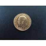 A George V full gold sovereign dated 1911
