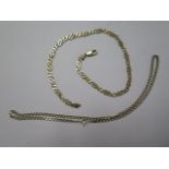 Two 9ct yellow gold chains - 39cm and 50cm - total weight approx 32.4 grams - both catches good