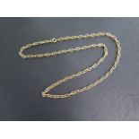 An 18ct yellow gold 61cm chain - approx weight 40 grams - in good condition