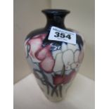 A Moorcroft 2001 vase - Height 16cm - good condition, no crazing