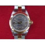 A ladies Rolex bi metal oyster perpetual superlative chronometer 2000/2001 ladies bracelet