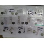 A collection of 15 Roman silver coins including Mark Antony 31BC AR Deaarius Legionary Issue