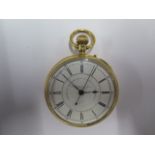 A good quality 18ct yellow gold pocket watch by J Hargreaves and Co Liverpool - 55mm case - with