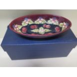 A Moorcroft collectors club dish 919 - Width 23cm - in good condition - boxed