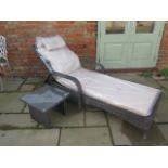 A new Maze Rattan Florida sun lounger with a drinks table - cheapest internet prince £279 - boxed