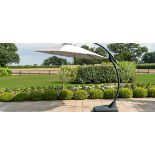 A Maze Rattan new banana beige parasol - RRP £425