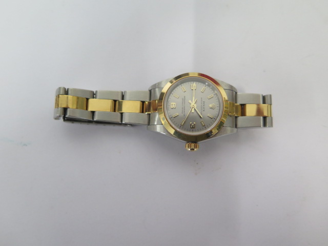 A ladies Rolex bi metal oyster perpetual superlative chronometer 2000/2001 ladies bracelet - Image 4 of 9