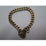 A 9ct yellow gold link bracelet - approx weight 33.4 grams - catch good, good condition