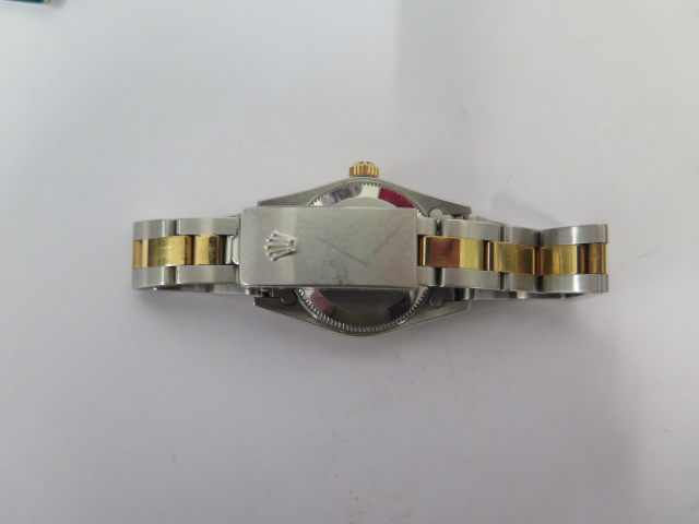 A ladies Rolex bi metal oyster perpetual superlative chronometer 2000/2001 ladies bracelet - Image 6 of 9