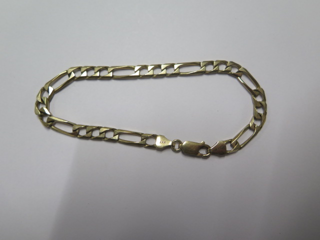 A 375 9ct yellow gold bracelet - Length 22cm - approx weight 10.7 grams - clasp good - Image 2 of 2