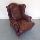 A good quality Victorian style leather armchair in very good condition