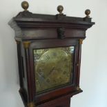 An 18th century 30 hour longcase clock with an 11 inch square brass dial signed Katterns,
