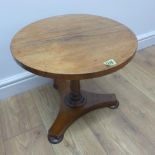 A 19th century rosewood sidetable