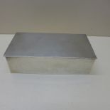 A Goldsmiths and Silversmiths silver desk box London 1936/37 - Width 17cm - slight bending but