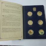 A Churchill Centenary Trust silver gilt medallion collection from John Pinches, 24 medals in a