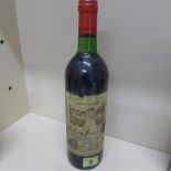 A bottle of Chateau Fougue Yeat Saint Emilion Grand Cru 1980 - level good