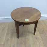 A small 19th century mahogany side table/stool - 36cm diameter top x Height 38cm