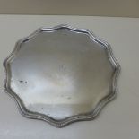 A silver salver Sheffield 1926/27 AC Co Ld - Width 22cm - approx weight 10.7 troy oz