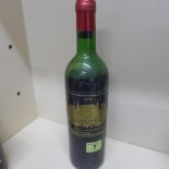 A bottle of Chateau Palmer Margaux 1972 - level low