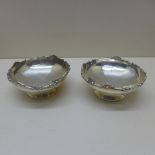 A pair of silver Mappin and Webb sweet meat dishes Birmingham 1925/26 - Width 10.5cm - approx weight