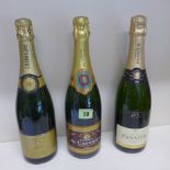 Three bottles of Champagne