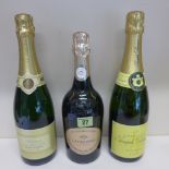 Three bottles of Champagne