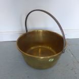 A 19th century brass jam pan