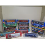 A collection of 16 boxed Corgi super haulers and Corgi lorries