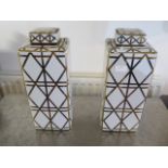 A pair of Libra jars - Height 42cm
