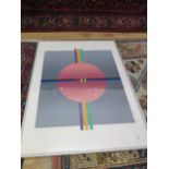 An Adonai Yanai Circle of Energy screen print 79/100 - frame size 57cm x 77cm - from Christies