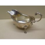 A silver sauce boat Chester 1878/79 - Length 17cm - approx weight 6 troy oz