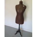 A vintage dressmakers dummy