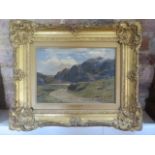Duncan Cameron Scottish painter - An oil on canvas entitled A Sunny Day in Glencoe - frame size 46cm