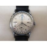 A Record Watch Co Datofix 17 Ruby manual wind gents Moonroller wristwatch 11377/1 with a 33mm case