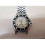 A Tag Heuer stainless steel gents bracelet wristwatch - 36mm case - not currently running, marks