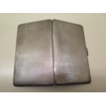 A silver cigarette case - approx weight 6.4 troy oz