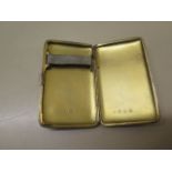 A silver cigarette case - approx weight 2.3 troy oz