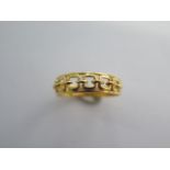 A 915 22ct yellow gold ring size L - approx weight 2.2 grams