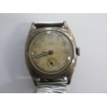 A silver Mappin manual wind wristwatch - 29mm case - running