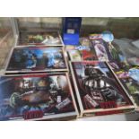A collection of Dr Who figures and four boxed Star Wars jigsaws - please see images for vendors list