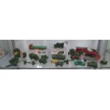 A collection of Dinky Diecast lorries, Military vehicles including a boxed Dinky Supertoys 902 Foden