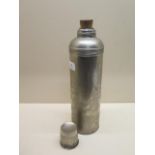 An American vintage Icy-Hot metal Thermos flask - Height 36cm x Width 9cm - glass interior good